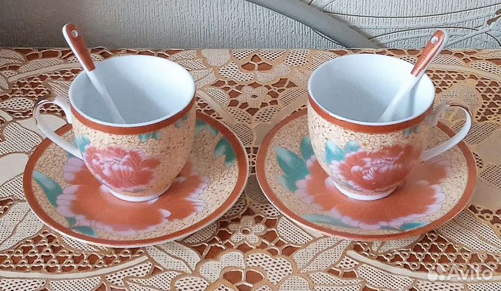 Чайные пары с ложечками