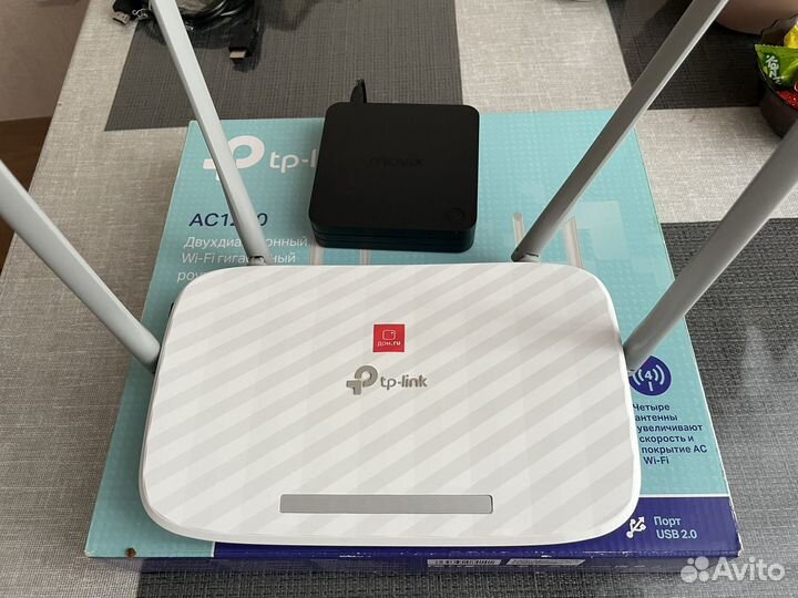 Wifi роутер Дом ру + тв приставка