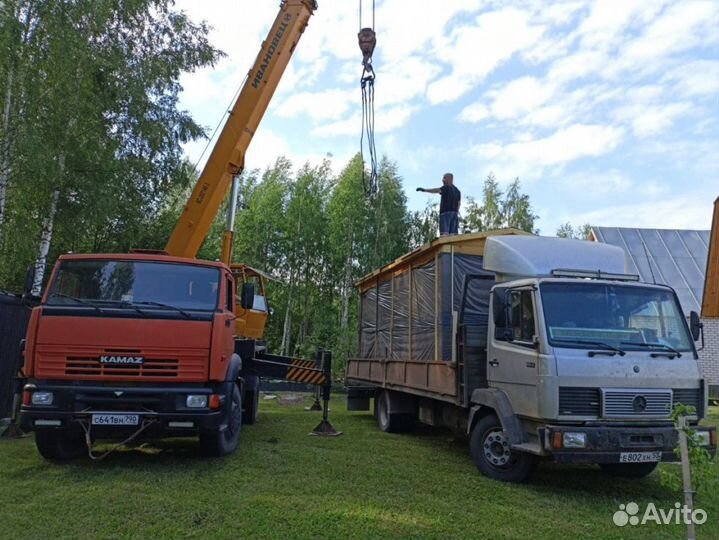 Каркасная баня 5 метров семейная