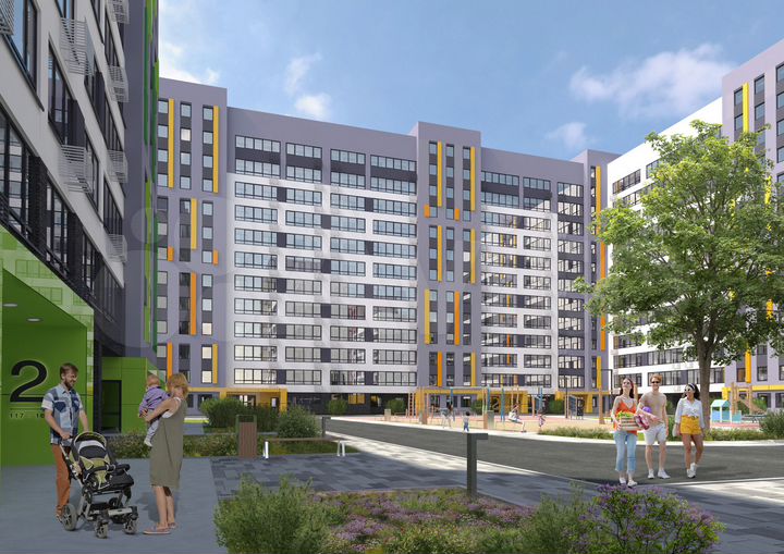 2-к. квартира, 44,2 м², 1/12 эт.