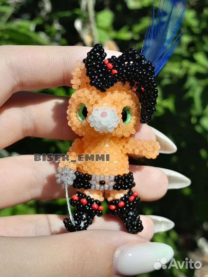 Кот в сапогах из бисера