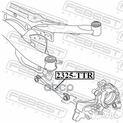 Тяга задняя поперечная нижняя 2325TTR Febest