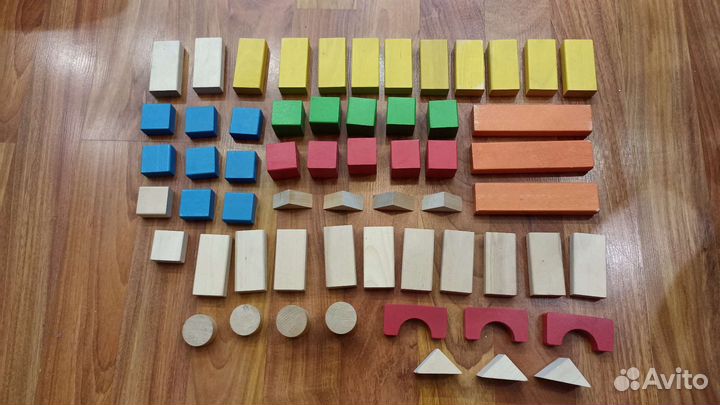 Конструктор кубики деревянный