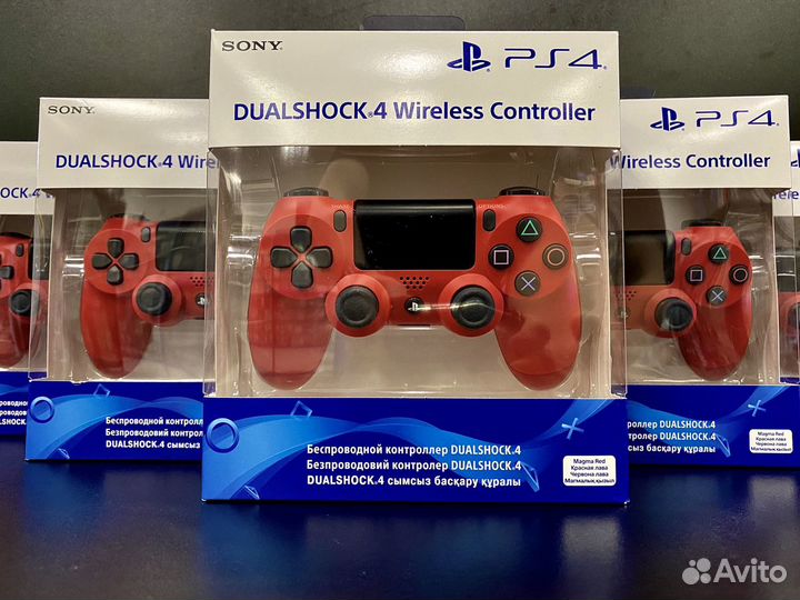 PS4 DualShock 4 v2 (рст) (Magma Red) (CUH-ZCT2E)