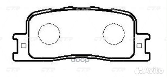 Колодки тормозные, задние (Старый CKT43) GK1057