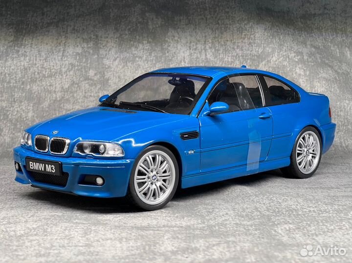 Модель bmw m3 e46 1/18 solido