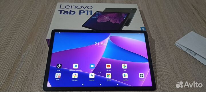 Планшет lenovo tab p11 128гб wifi(4ггб озу)без сим