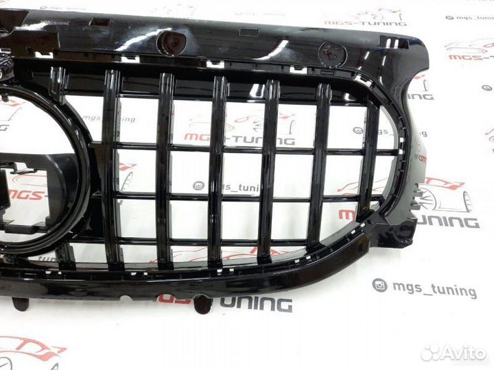 Решетка на Mercedes GLA H247 GT Black не AMG пакет