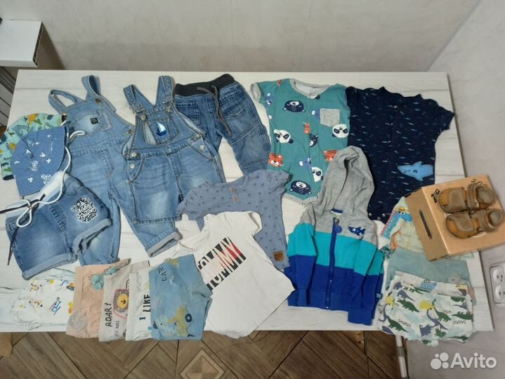 Пакет вещей для мальчика 80 86 и сандалии tappiboo