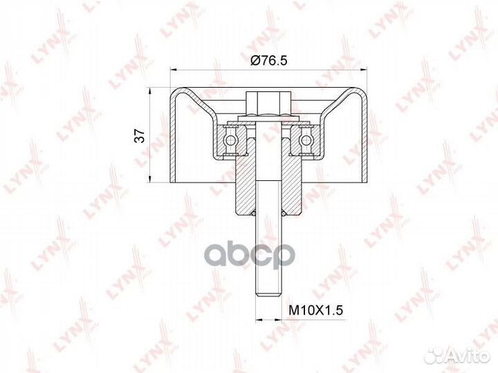 Ролик обводной приводного ремня PB7149 lynxauto