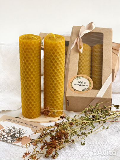 Свечи из вощины с травами