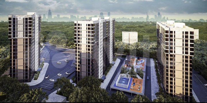 2-к. квартира, 56,8 м², 17/19 эт.