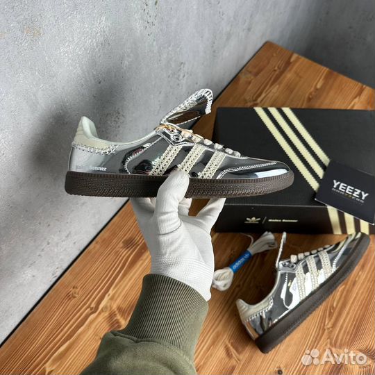 Кеды Wales Bonner x Adidas Samba Silver
