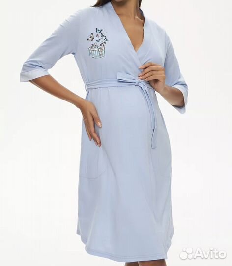 Халат и сорочка для беременных 44 размер