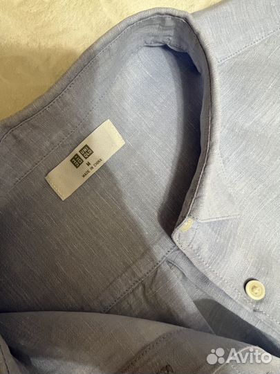 Льняная рубашка женская Uniqlo