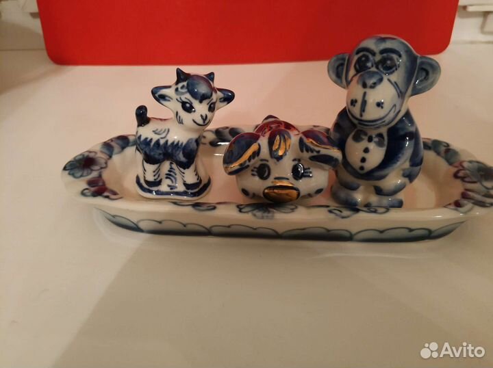 Конфетница Гжель ссср,символы года и др