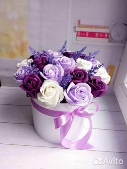 Букет из мыльных пенных роз