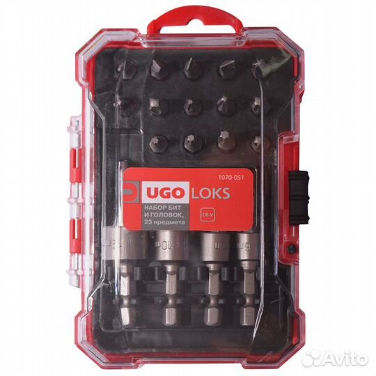 Набор бит и головок UGO locks 23 предмета