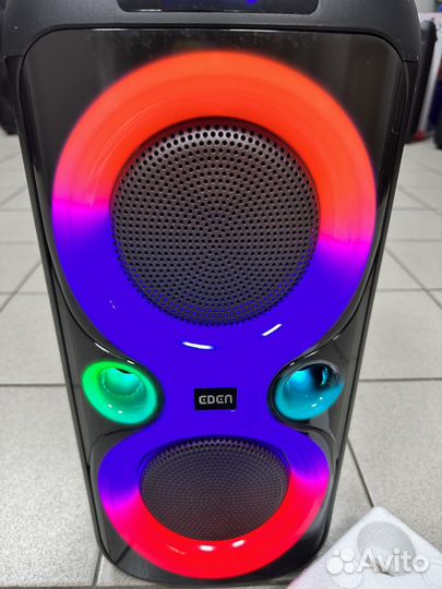 Блютуз колонка Eden мощный звук караоке