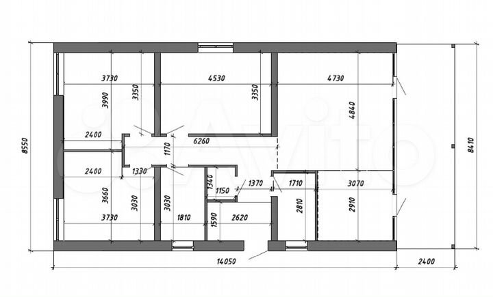 Коттедж 121 м² на участке 6,7 сот.