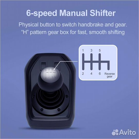 Игровой руль PXN V9 / педали / кпп новый