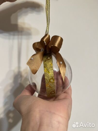 Новогодний ёлочный шар с фотографией