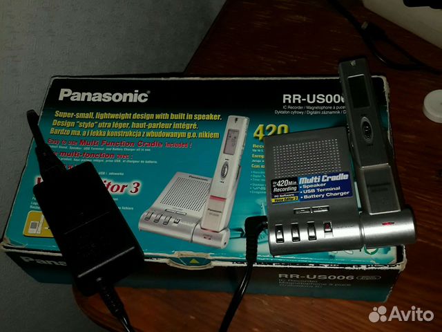 Диктофон Panasonic полный комплект 2003 год