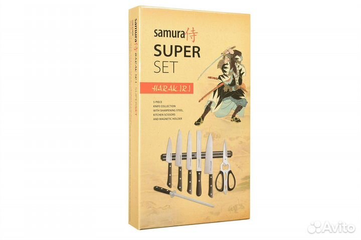 Набор ножей 8 в 1 Samura Harakiri SHR-0280B