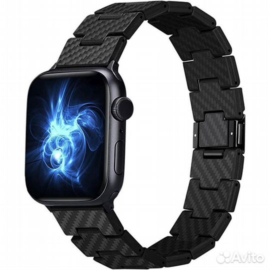 Браслет pitaka Carbon Fiber серия Retro для Apple