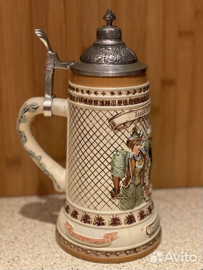 Пивная кружка с крышкой Kozel