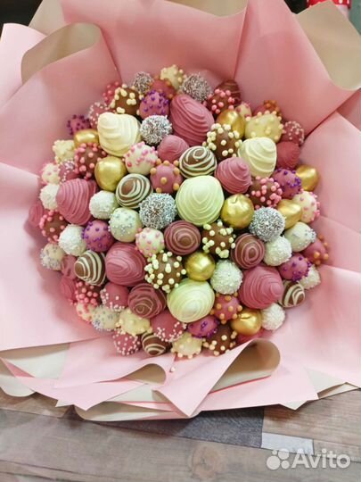 Клубника в шоколаде цветы шары