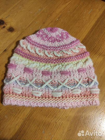 Шапка для девочки Benetton, демисезонная, 52-54