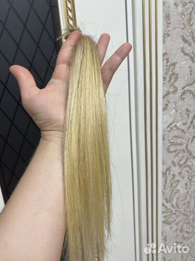 Волосы для наращивания блонд