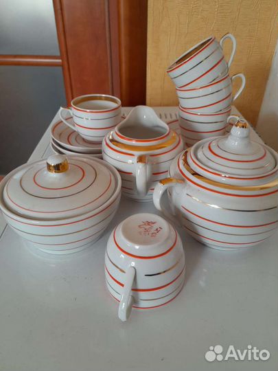 Чайная пара Вербилки., кофейный сервиз Вербилки