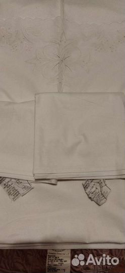Кпб с вышивкой ришелье новые СССР бязь, ситец