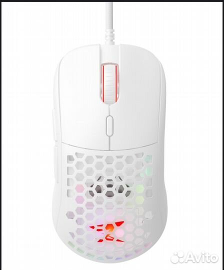 Мышь проводная ZET gaming Prime белый