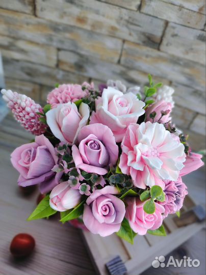 Букет цветов из мыла