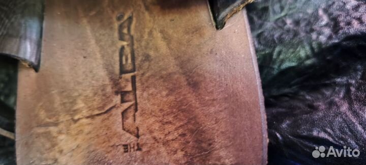 Мужские кожаные шлепанцы 43