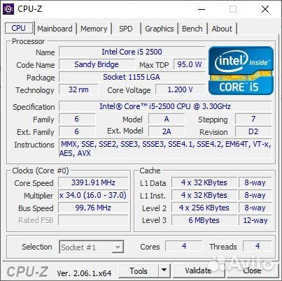 Процессоры Intel Core i5 2500; i5 3470