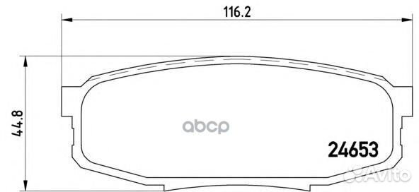 Колодки тормозные дисковые задн, lexus: LX 570