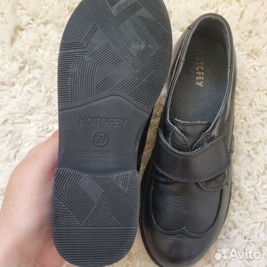 Туфли дошкольные из натуральной кожи