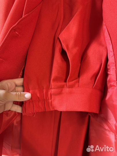 Костюм тройка женский красный 42-44