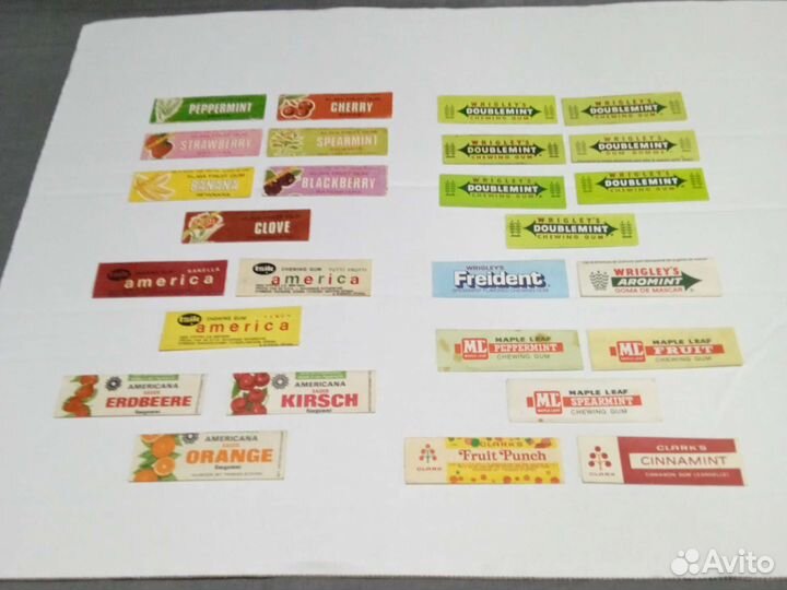 Этикетка от жевательной резинки