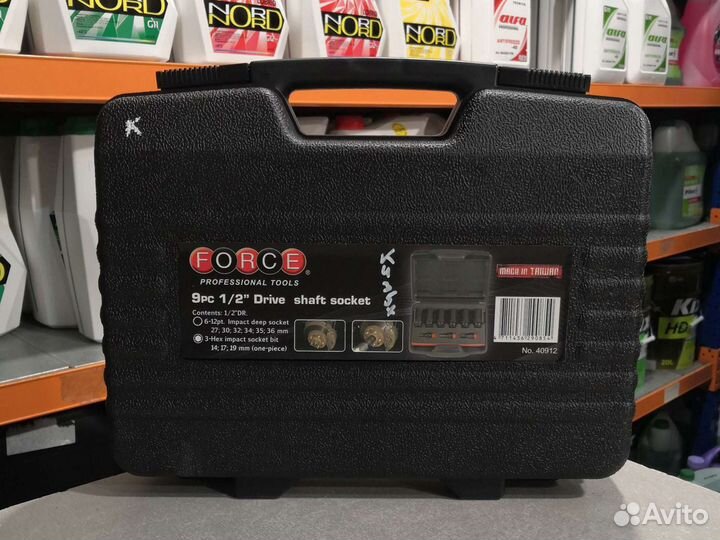 Набор ударных головок и головок-бит 1/2 force