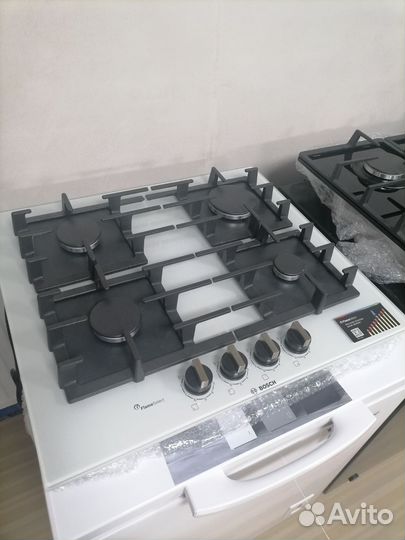 Газовая варочная панель Bosch новая белая 6 серия