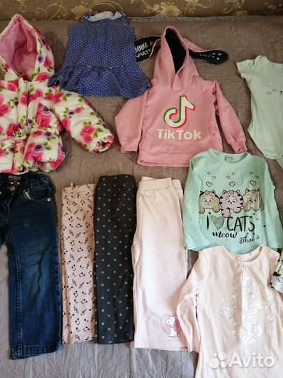 Огромный пакет вещей на девочку