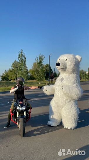 Ростовая кукла белый медведь