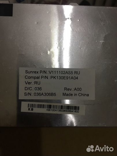 Клавиатуры ноутбуков на запчасти