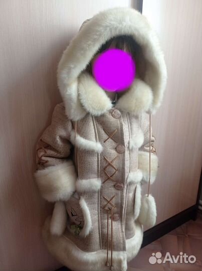 Дубленка детская новая