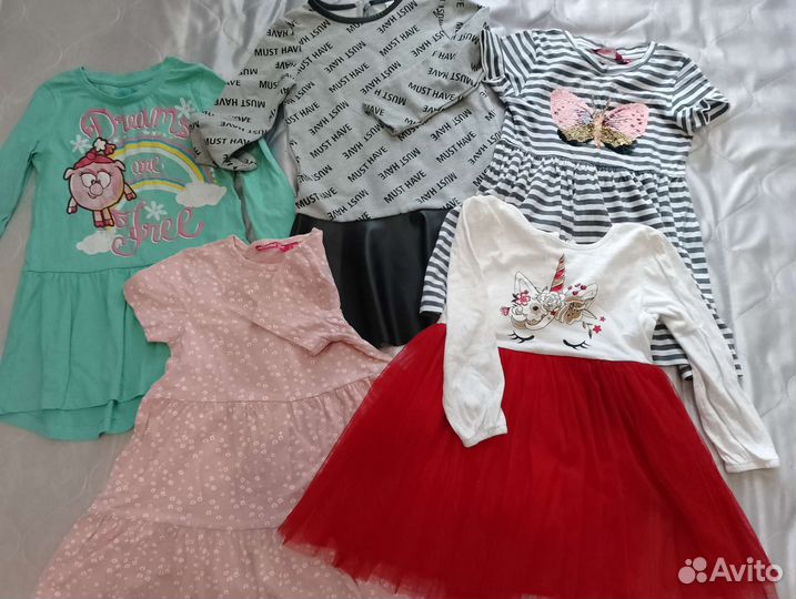 Платья пакетом для девочки 104-110